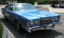 Front view of 1973 Thunderbird