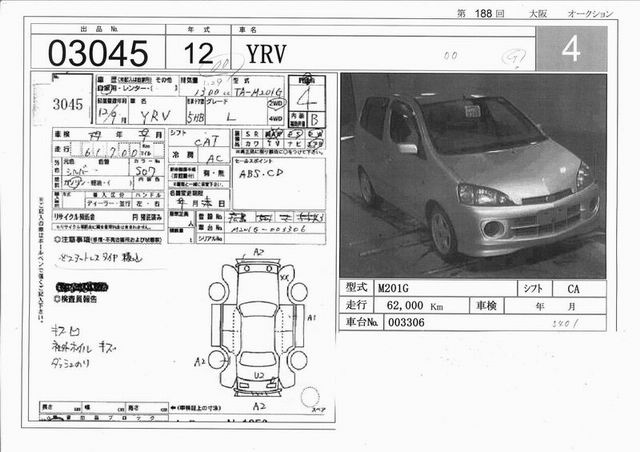 2000 Daihatsu YRV Pictures