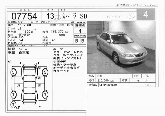 2001 Mazda Capella Pictures