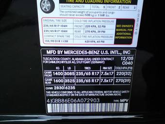 2006 Mercedes-Benz ML-Class For Sale