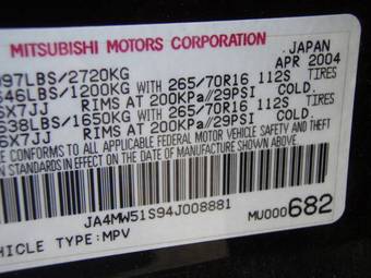2004 Mitsubishi Montero For Sale
