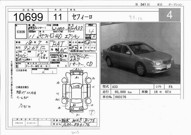 1999 Nissan Cefiro Photos