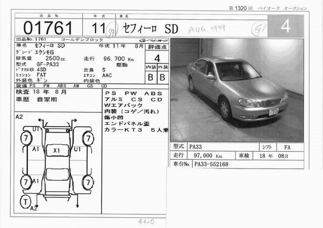 1999 Nissan Cefiro Pictures