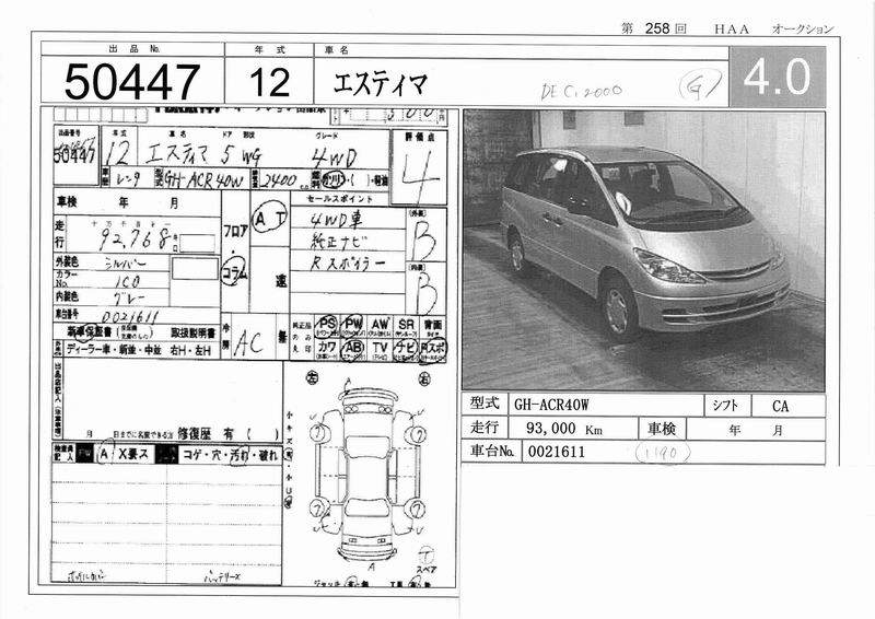 2000 Toyota Estima Pictures