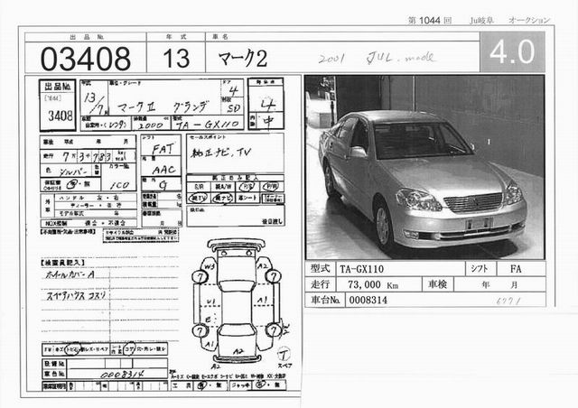 2001 Toyota Mark II Pictures