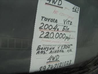 2004 Toyota Vitz Wallpapers